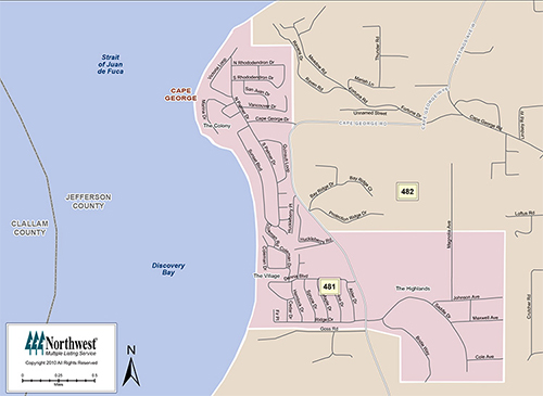 Area 481 - Cape George Map